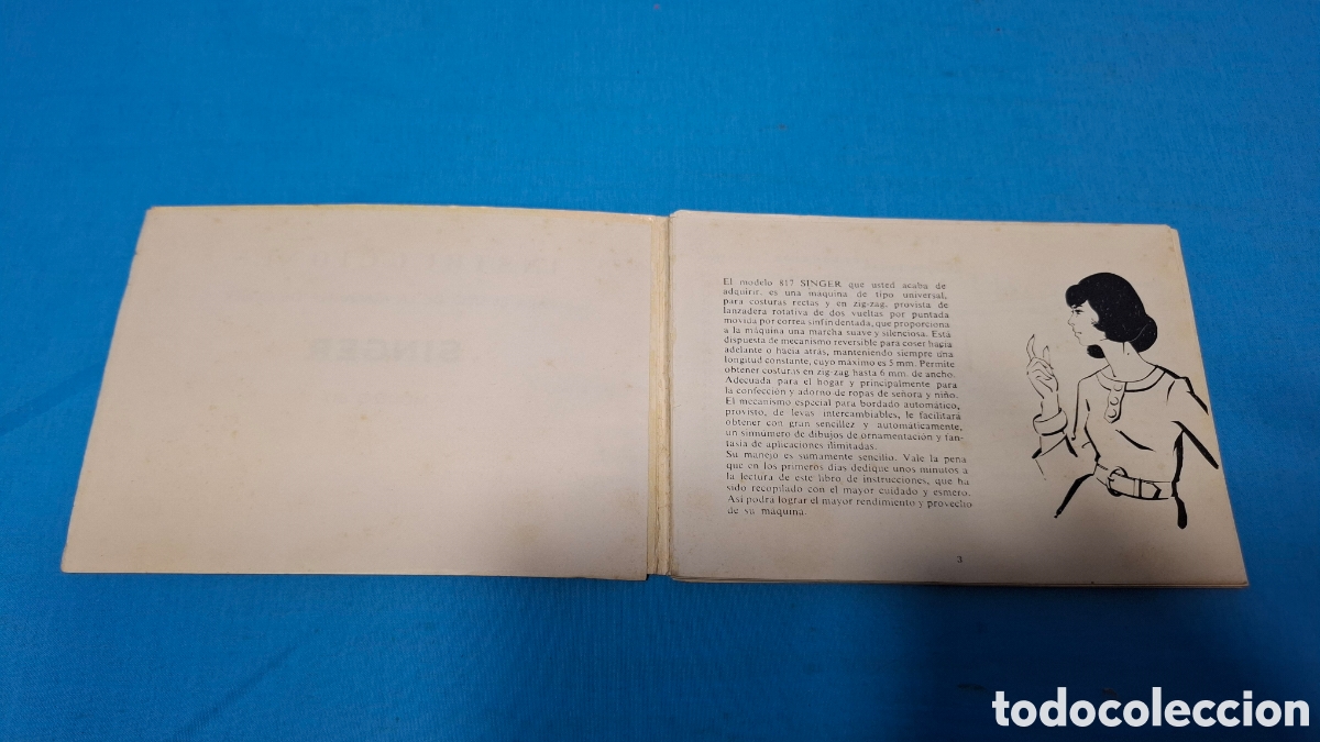 Antig&uuml;edades: SINGER MODELO 817 - LIBRO MANUAL DE INSTRUCCIONES - Foto 3