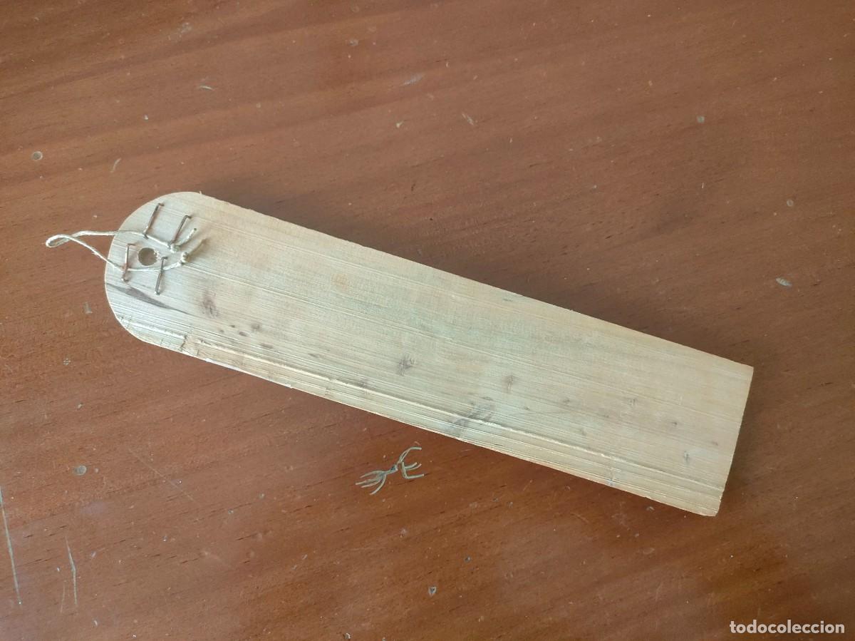 Antig&uuml;edades: TERMOMETRO GRADOS FAHRENHEIT Y CELSIUS - CENT&Iacute;GRADOS - CON BASE DE MADERA. - Foto 7