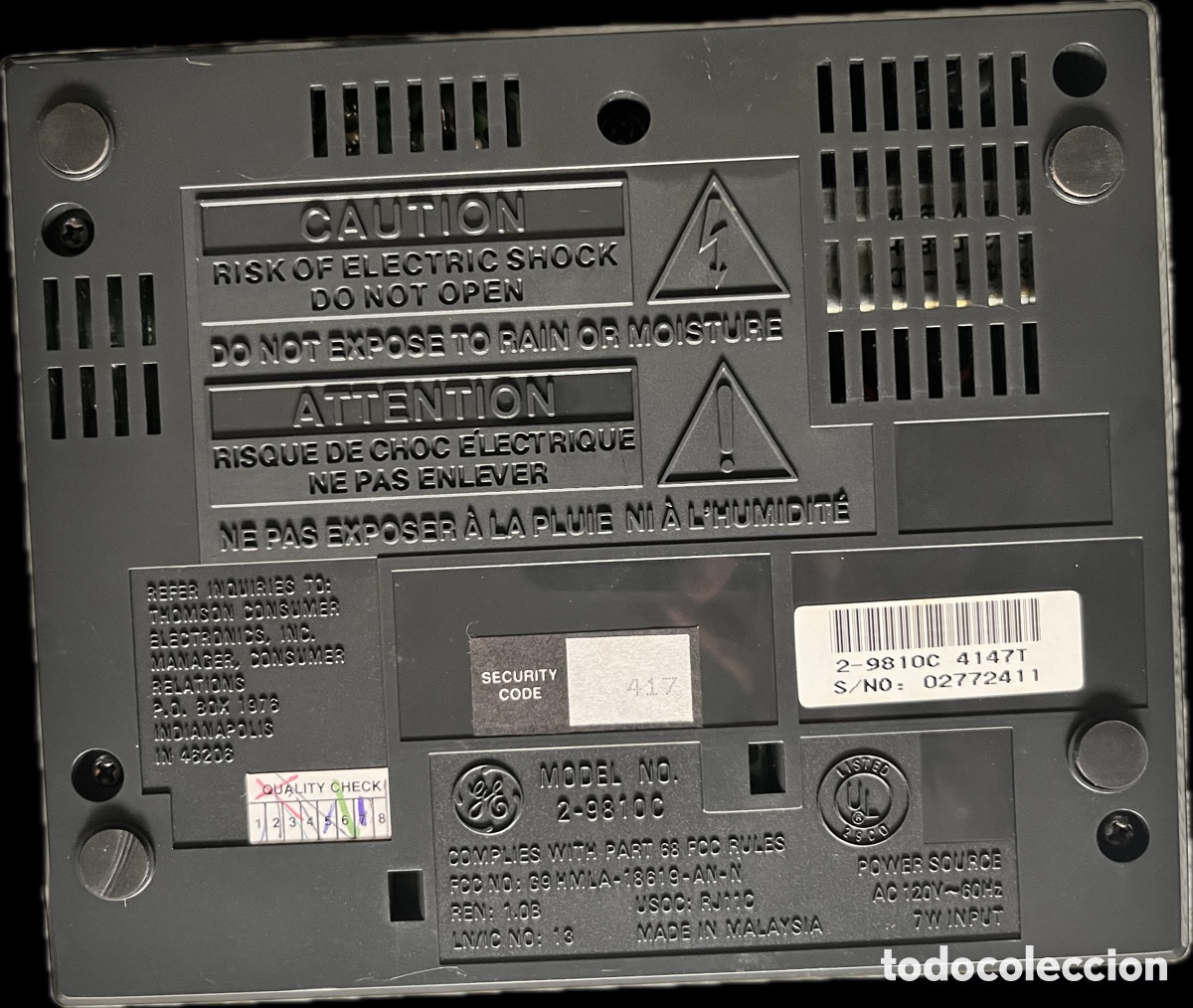 Tel&eacute;fonos: Contestador autom&aacute;tico General Electric GE 29810 - Foto 7