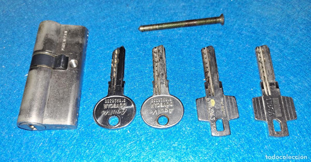 Antig&uuml;edades: CILINDRO DE SEGURIDAD TESA - CON 4 LLAVES - Foto 1