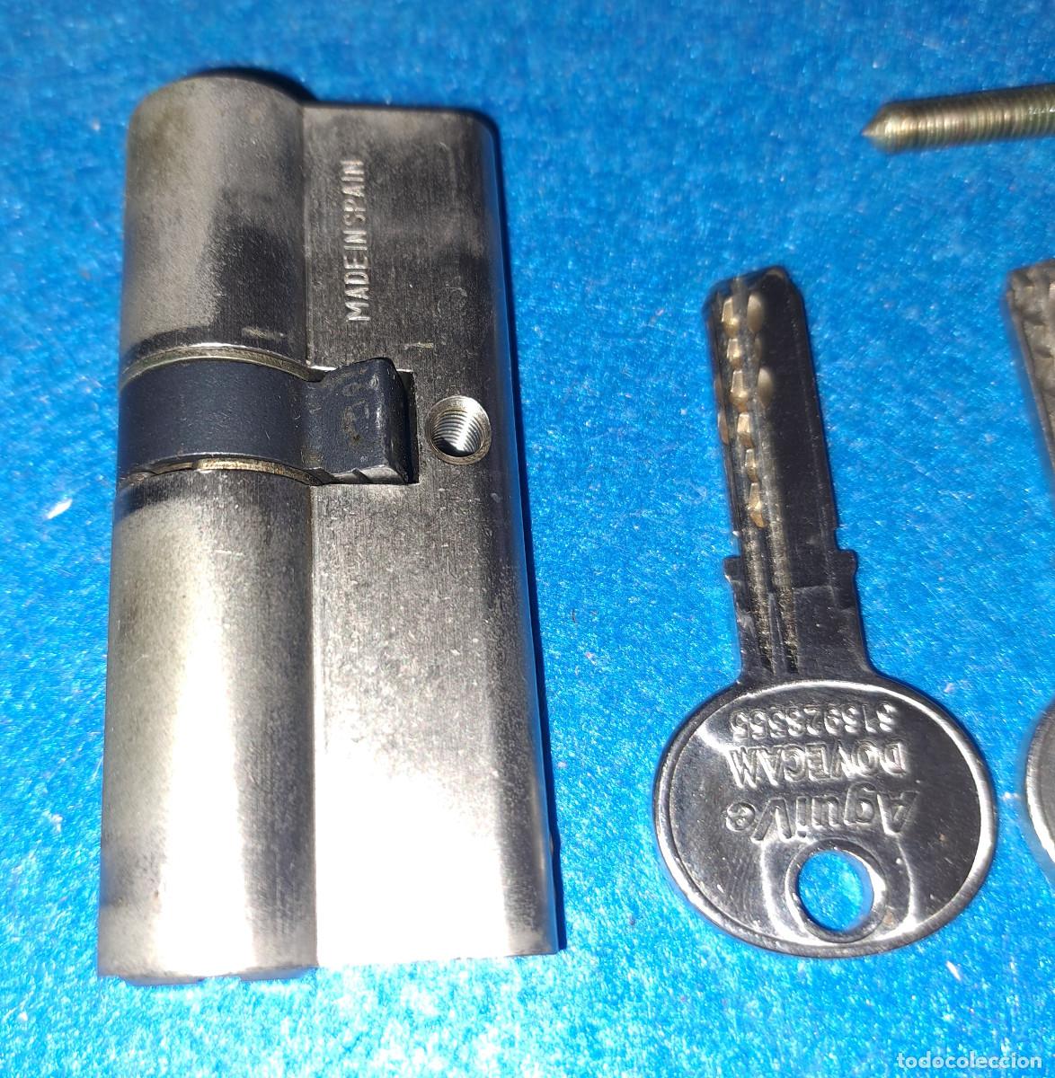 Antig&uuml;edades: CILINDRO DE SEGURIDAD TESA - CON 4 LLAVES - Foto 2