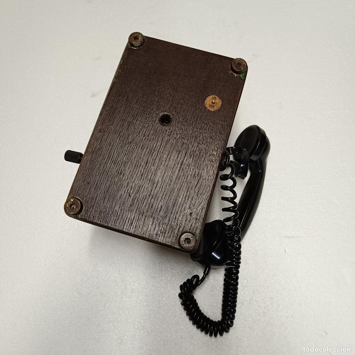 Tel&eacute;fonos: TELEFONO ESPA&Ntilde;OL DE MADERA STANDARD ELECTRICA. - Foto 9