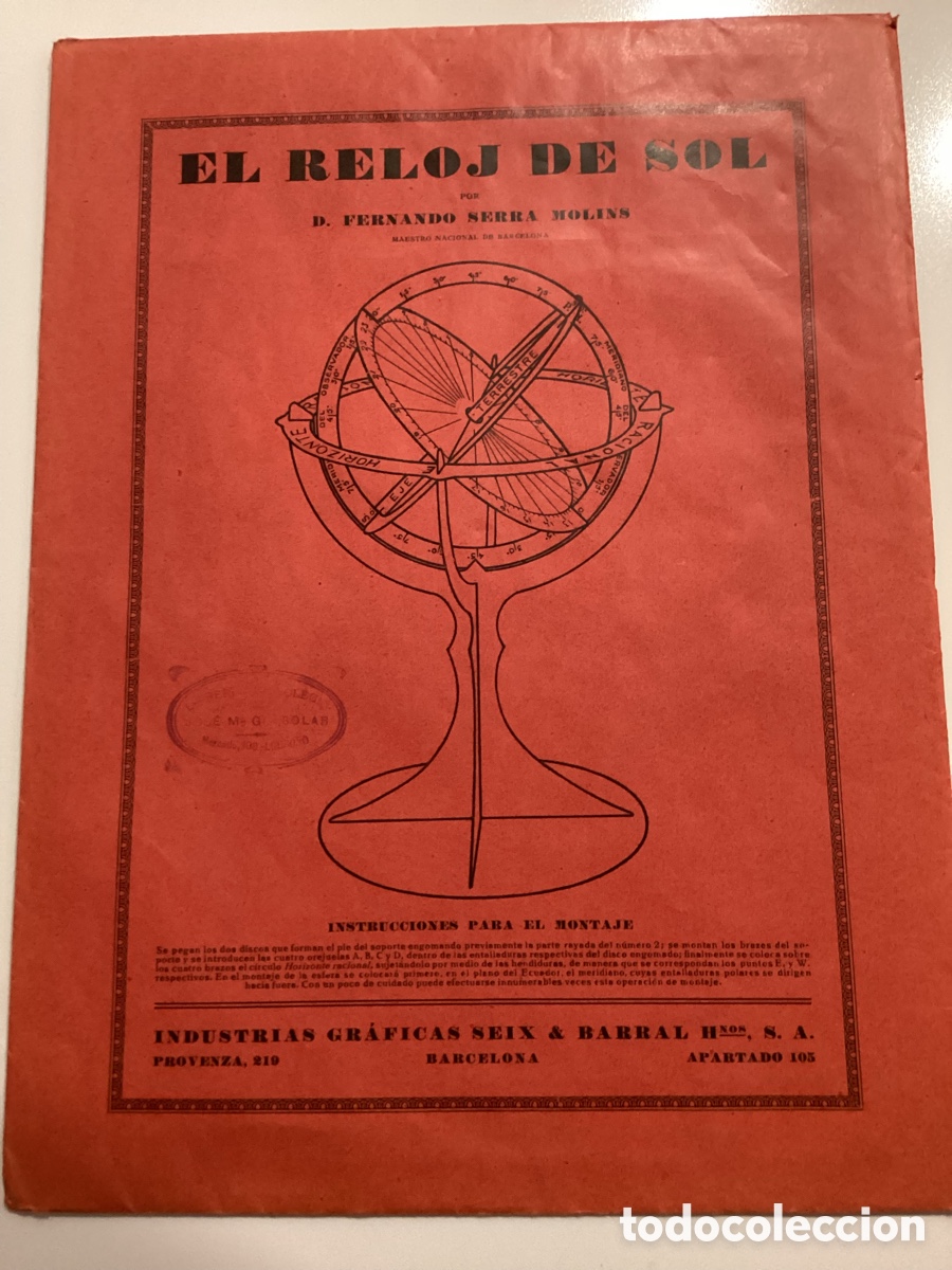 Antig&uuml;edades: El reloj de sol. Seix & Barral - Foto 1