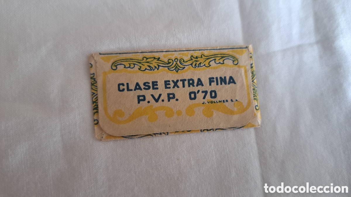 Antig&uuml;edades: Hoja Afeitar TABACO .Solo funda - Foto 2