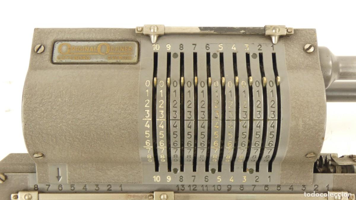 Antig&uuml;edades: Calculadora ORIGINAL ODHNER Mod.127 A&Ntilde;O 1950 Rechenmaschine Adding Machine - Foto 3