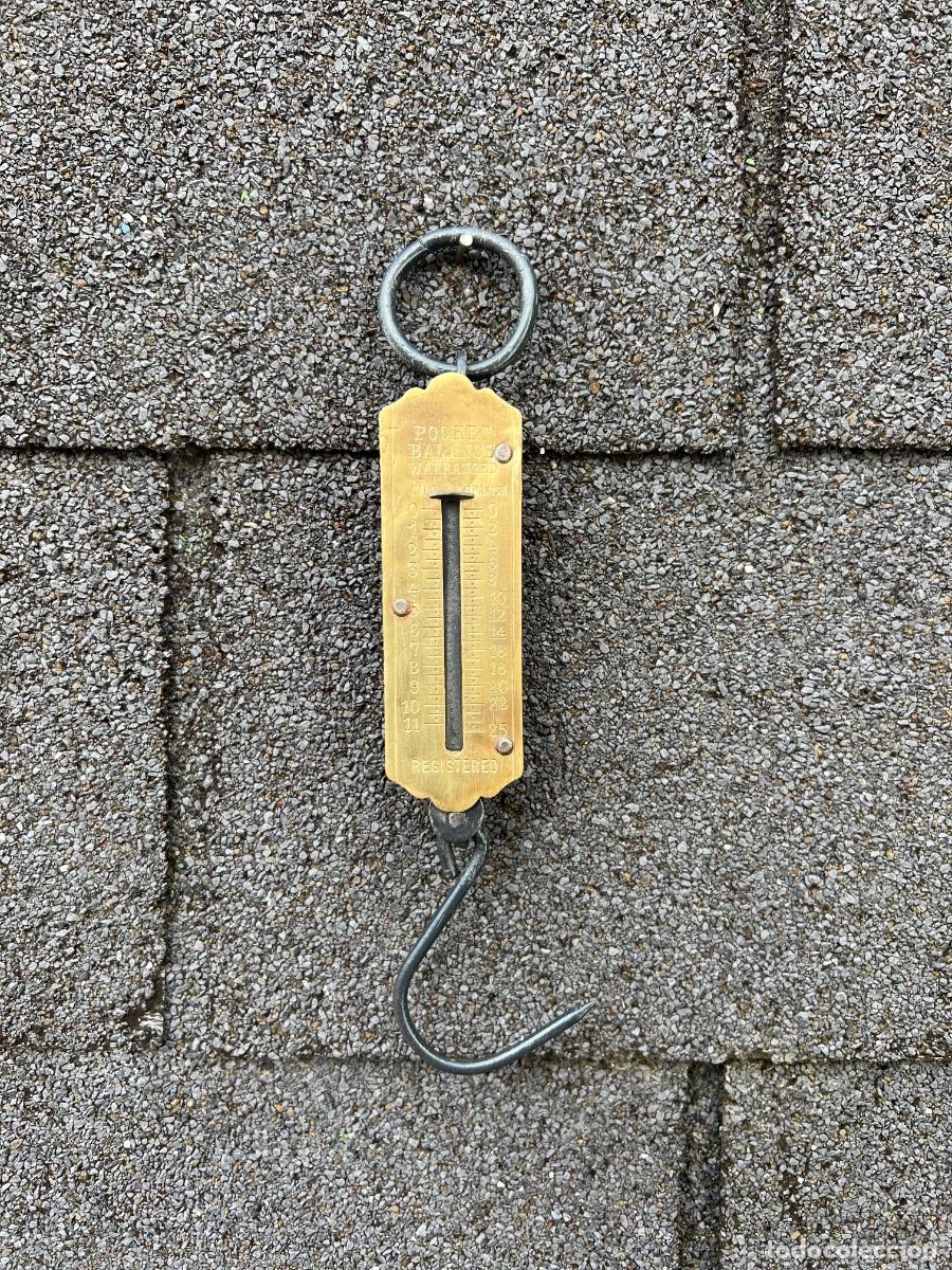 Antig&uuml;edades: Balanza POCKET 18 cm de largo con ganchos - Foto 7