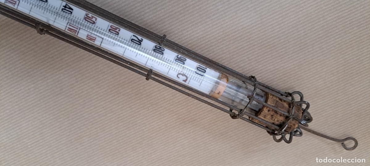 Antig&uuml;edades: Term&oacute;metro de m&aacute;xima y m&iacute;nima para uso en l&iacute;quidos - Foto 3