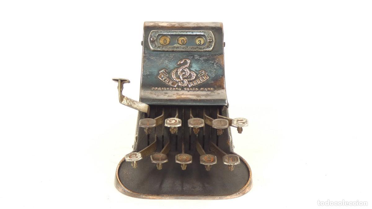 Antig&uuml;edades: Sumadora Calculadora THE ADDER A&Ntilde;O 1902 Rechenmaschine Adding Machine Calculator - Foto 2