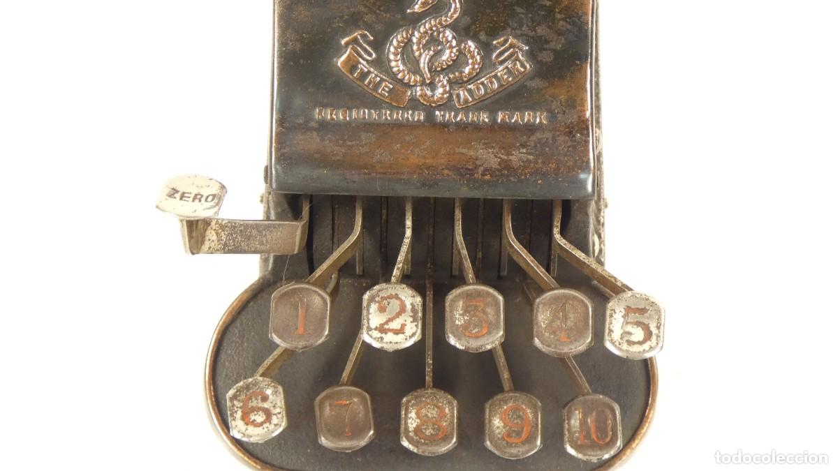 Antig&uuml;edades: Sumadora Calculadora THE ADDER A&Ntilde;O 1902 Rechenmaschine Adding Machine Calculator - Foto 4