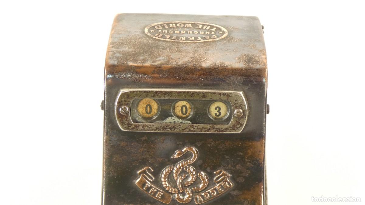 Antig&uuml;edades: Sumadora Calculadora THE ADDER A&Ntilde;O 1902 Rechenmaschine Adding Machine Calculator - Foto 5