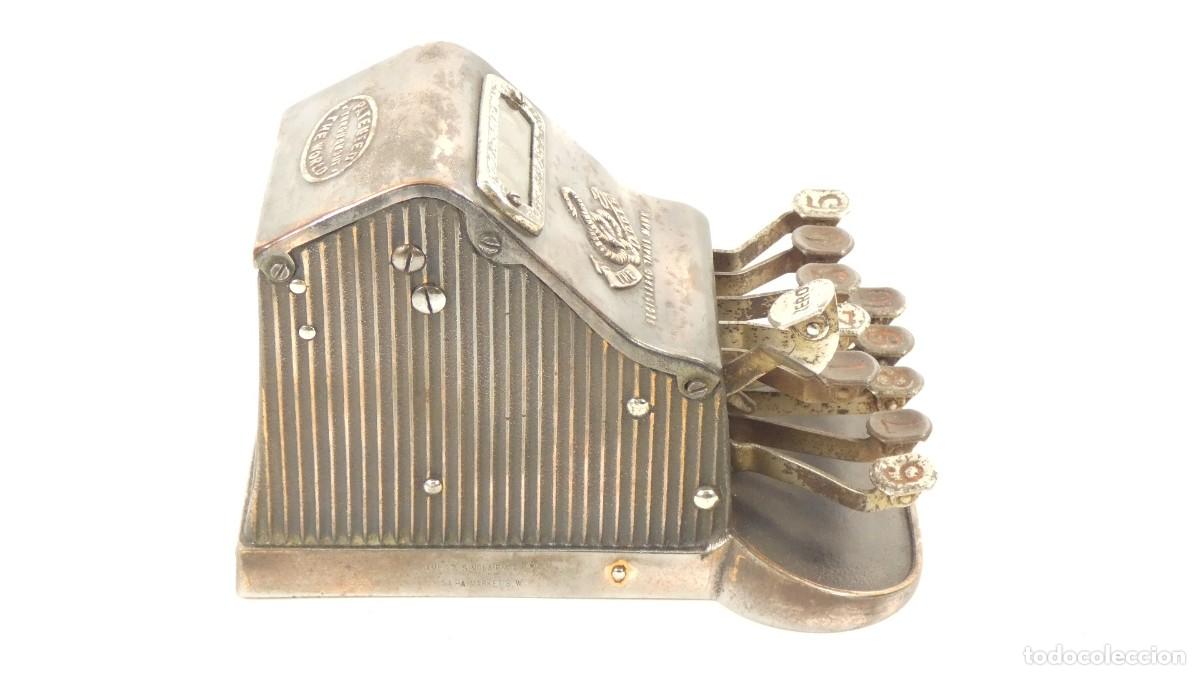 Antig&uuml;edades: Sumadora Calculadora THE ADDER A&Ntilde;O 1902 Rechenmaschine Adding Machine Calculator - Foto 6