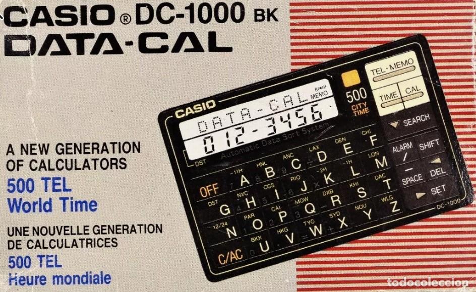 Antig&uuml;edades: CASIO DC-1000 BK (1989) Calculadora/reloj/banco de datos - Foto 1
