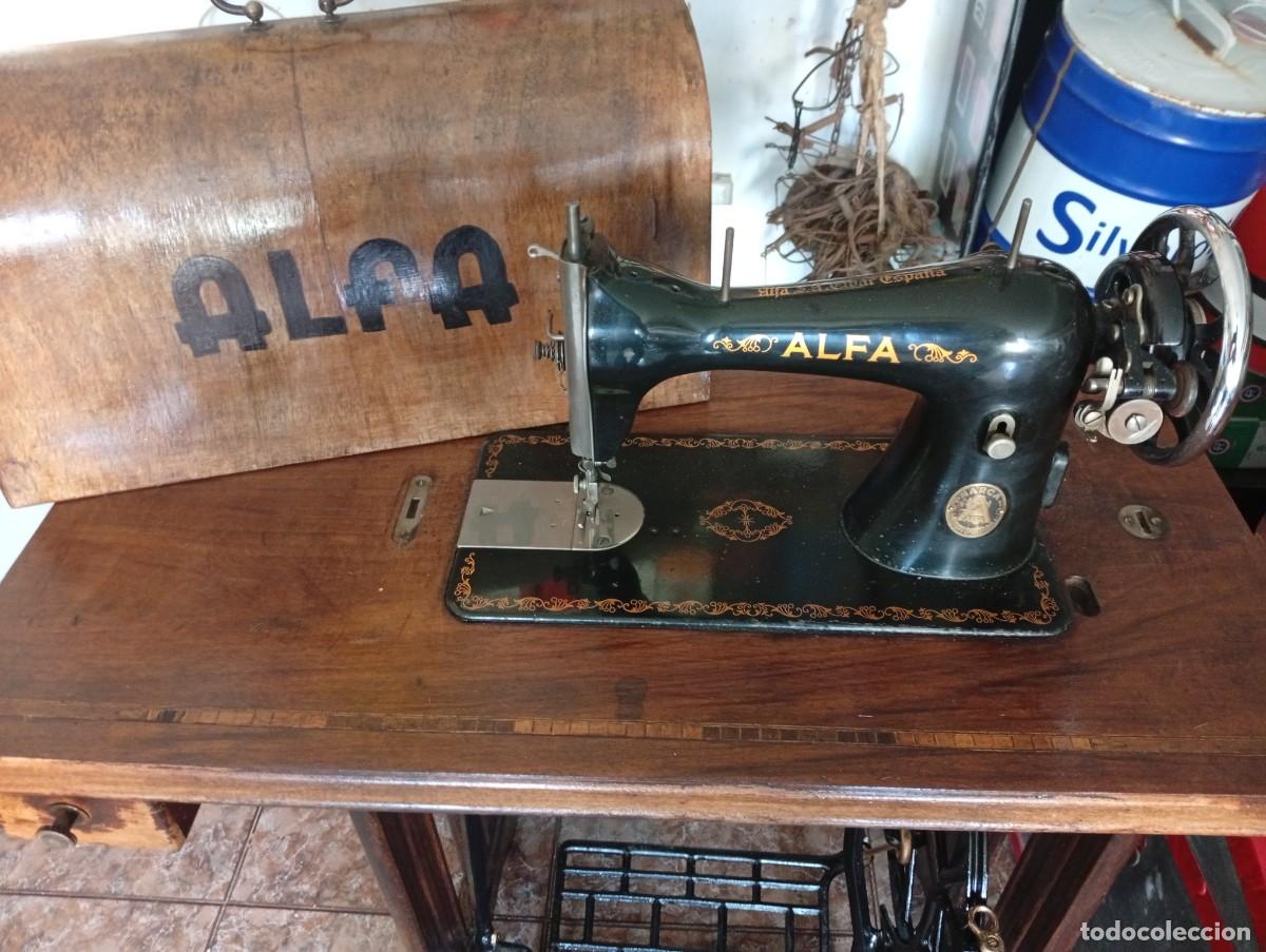 Antig&uuml;edades: Maquina de coser alfa modelo a - Foto 13
