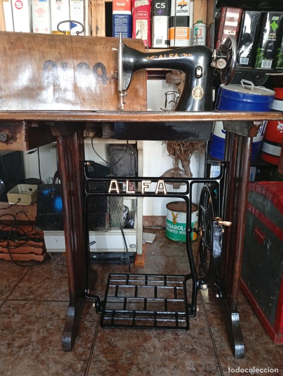 Antig&uuml;edades: Maquina de coser alfa modelo a - Foto 14