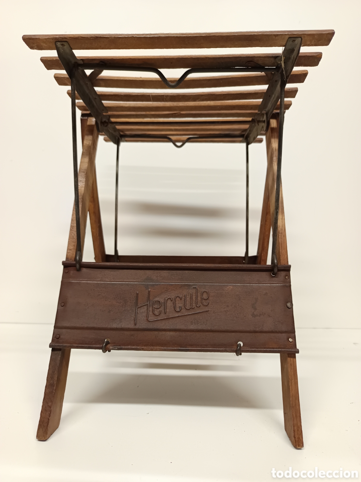 Antig&uuml;edades: Silla plegable antigua de pesca - Foto 2