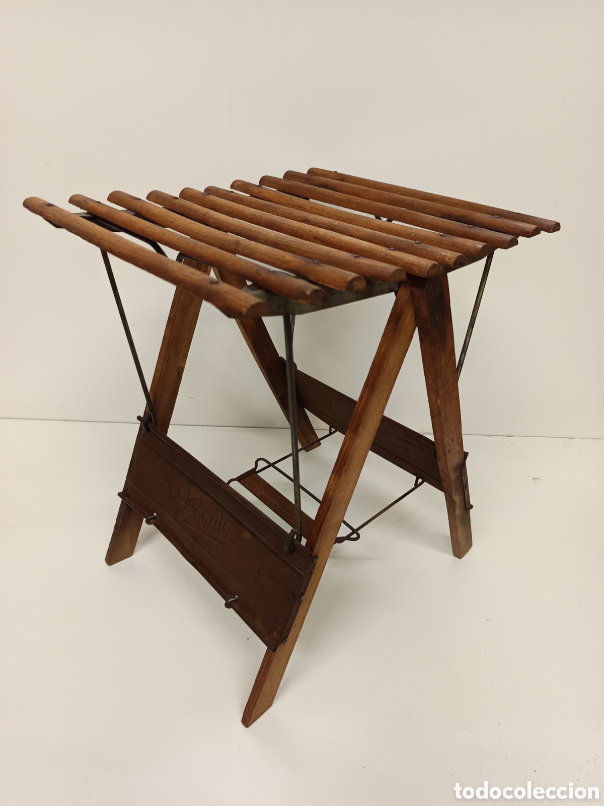 Antig&uuml;edades: Silla plegable antigua de pesca - Foto 1
