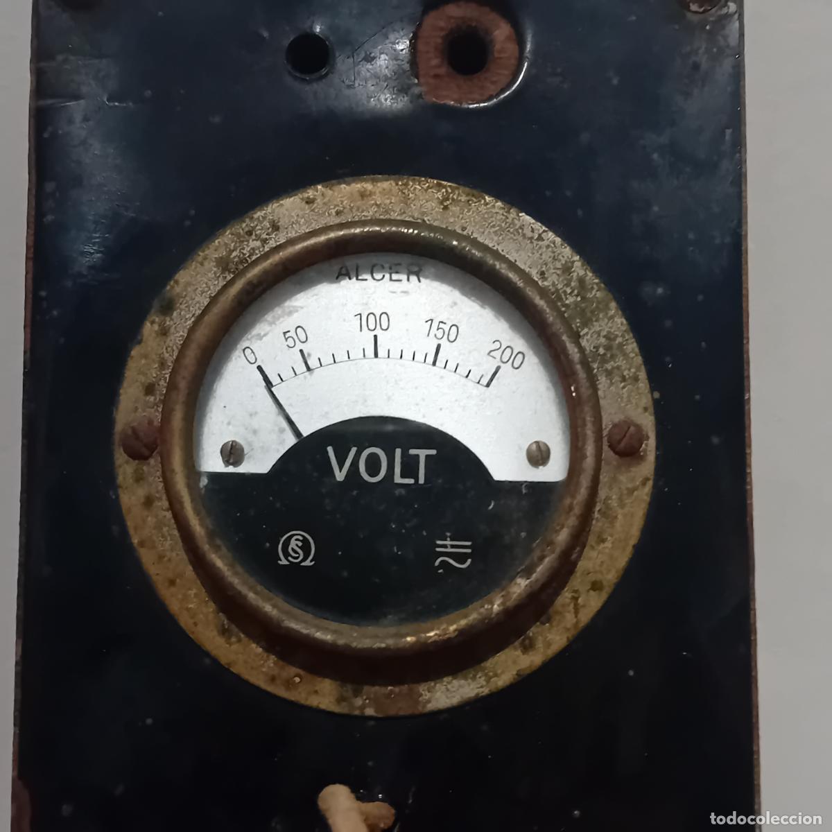 Antig&uuml;edades: FRONTAL DE CAJA ELEVADOR REDUCTOR CON VOLT&Iacute;METRO - Foto 3