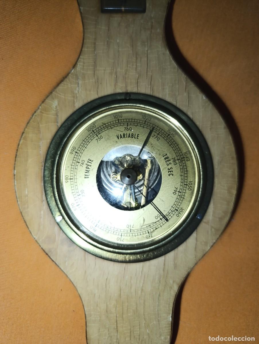 Antig&uuml;edades: Bar&oacute;metro exterior de madera - Foto 2
