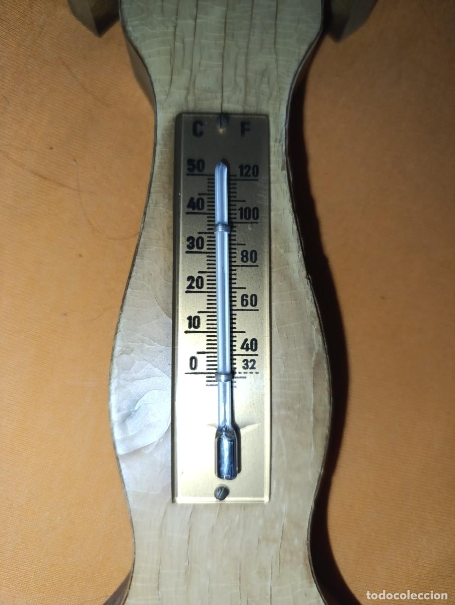 Antig&uuml;edades: Bar&oacute;metro exterior de madera - Foto 3