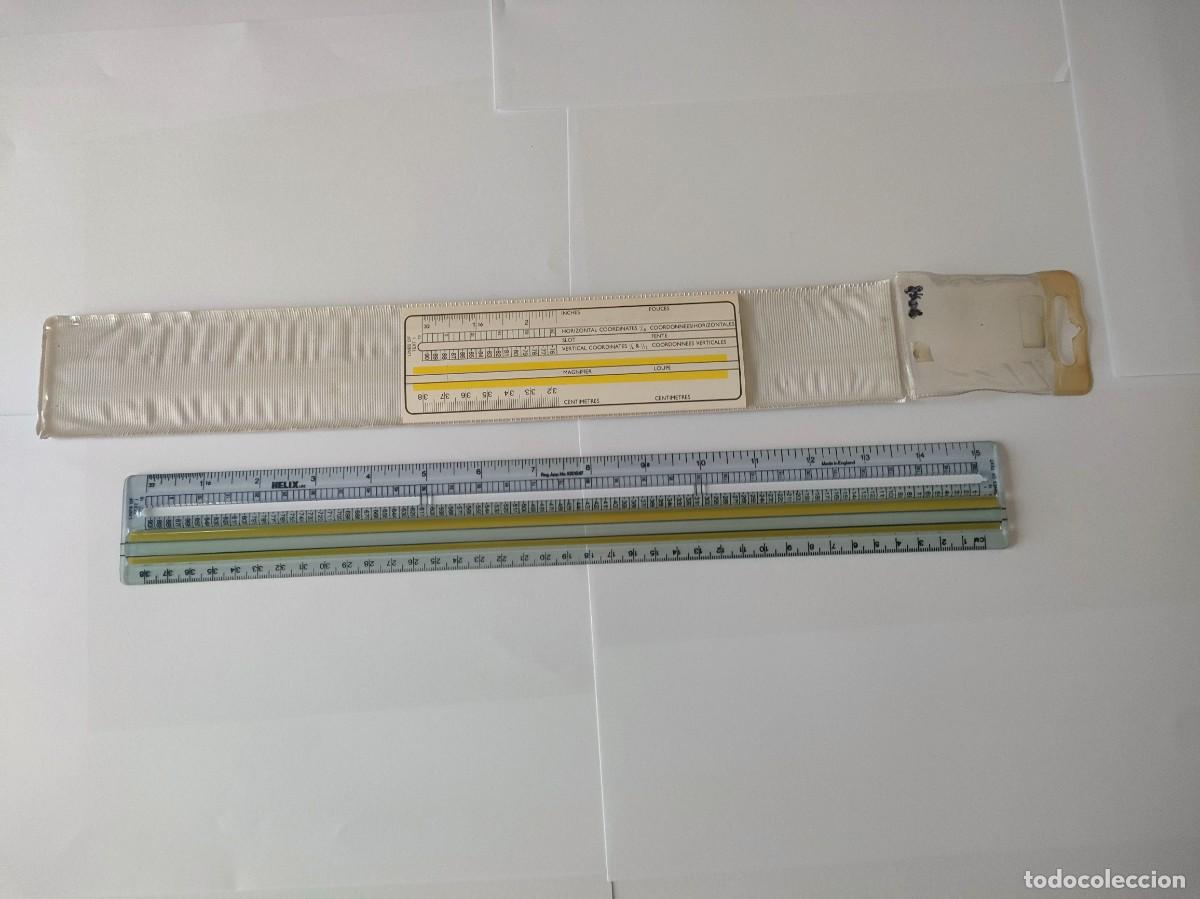 Antig&uuml;edades: REGLA HELIX L62 - tipometro REGLA INFORM&Aacute;TICA COMPUTER PRINTOUT RULE REGLE INFORMATIQUE COMPUTERLINE - Foto 3