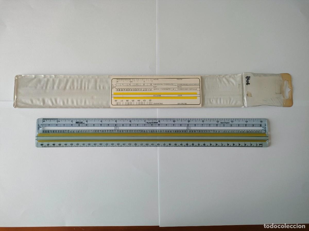 Antig&uuml;edades: REGLA HELIX L62 - tipometro REGLA INFORM&Aacute;TICA COMPUTER PRINTOUT RULE REGLE INFORMATIQUE COMPUTERLINE - Foto 4