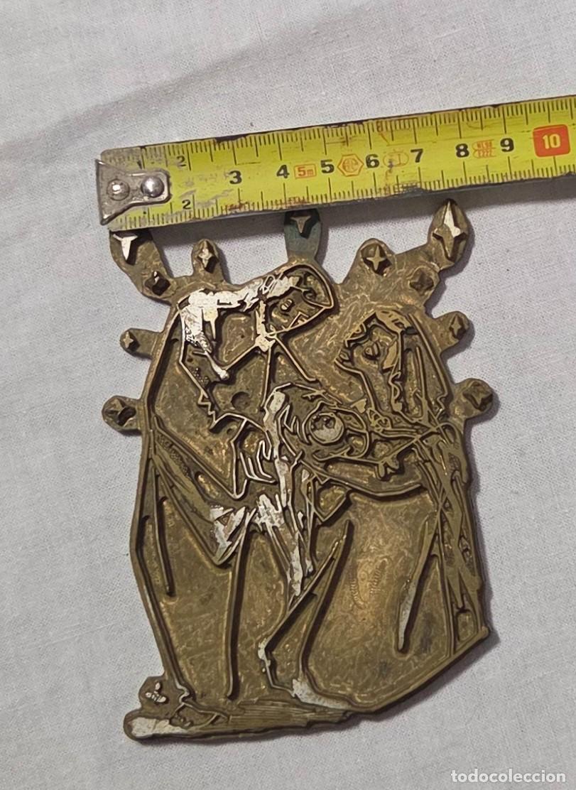 Antig&uuml;edades: Placa de impresi&oacute;n belen en Bronce - Foto 6