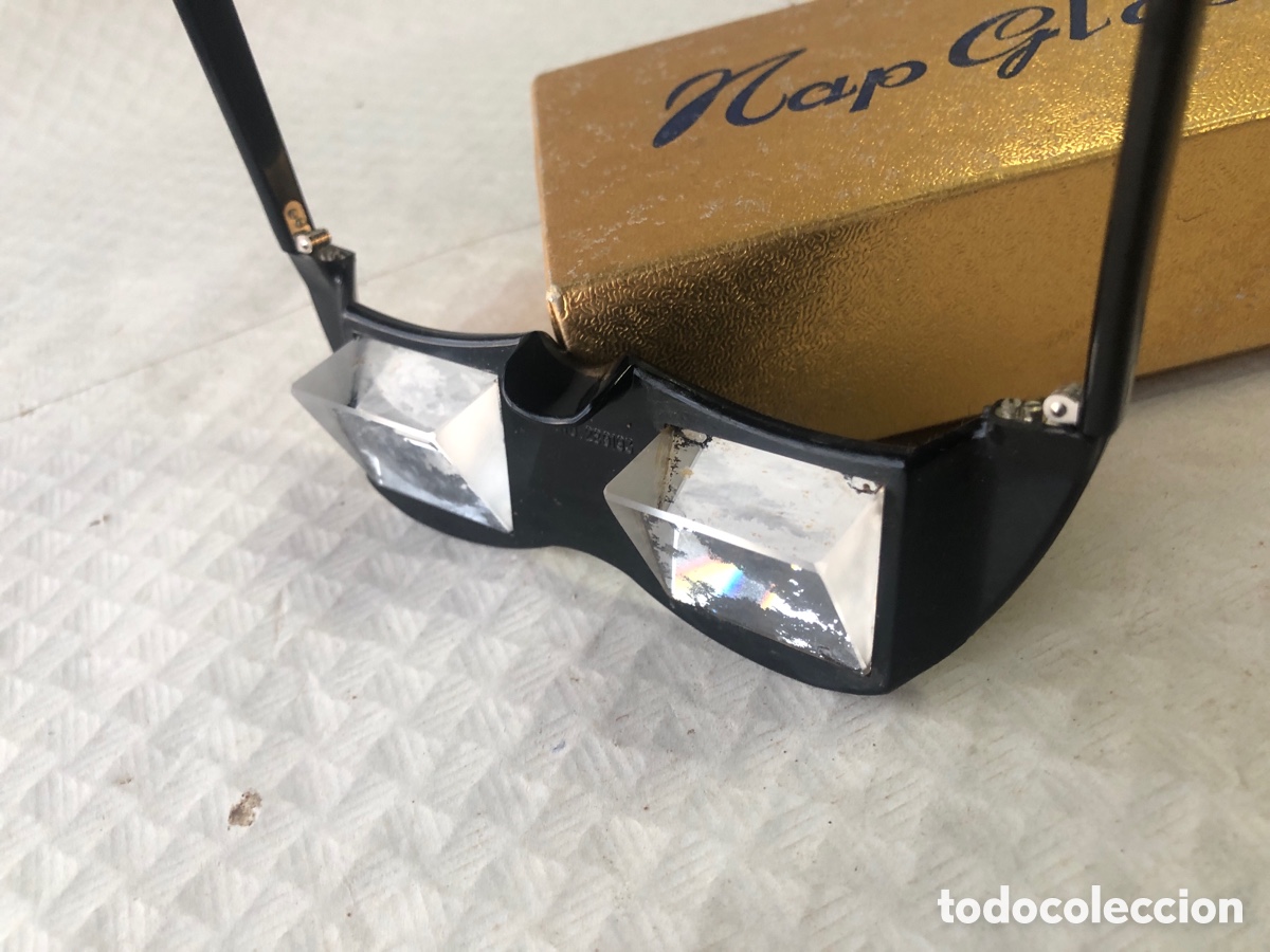 Antig&uuml;edades: Muy raras gafas vintage para poder leer acostado - Foto 3