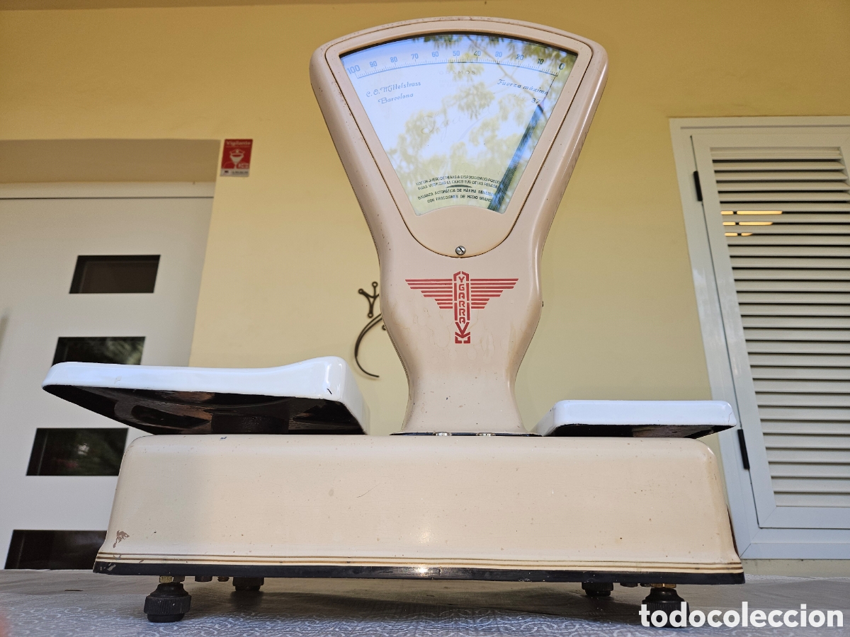 Antig&uuml;edades: ANTIGUA B&Aacute;SCULA COMERCIO YGARRA DE 2 PLATOS - Foto 3