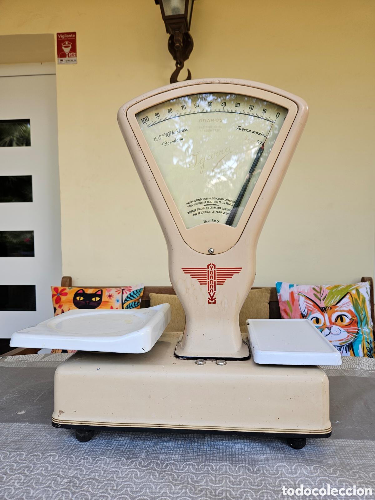 Antig&uuml;edades: ANTIGUA B&Aacute;SCULA COMERCIO YGARRA DE 2 PLATOS - Foto 14