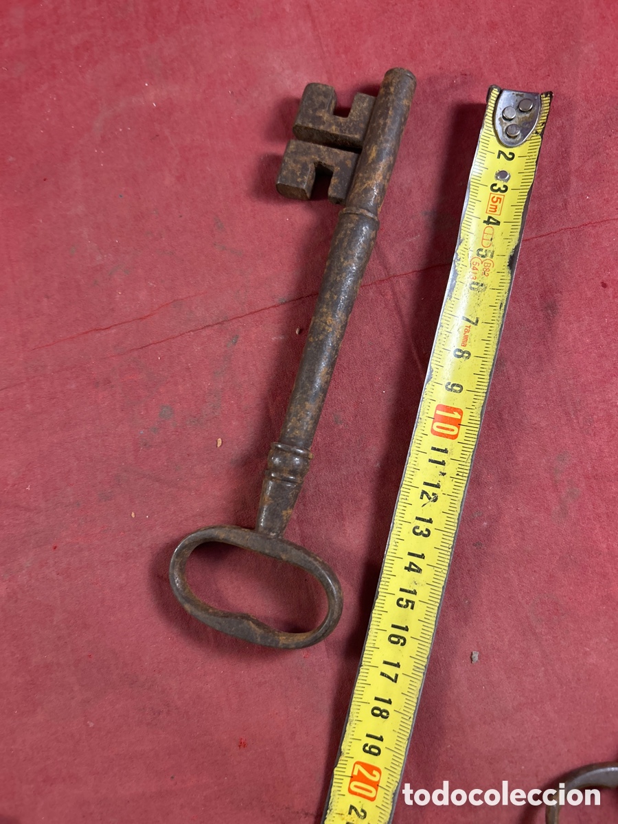 Antig&uuml;edades: LLAVE ANTIGUA DE FORJA CURIOSA - Foto 5
