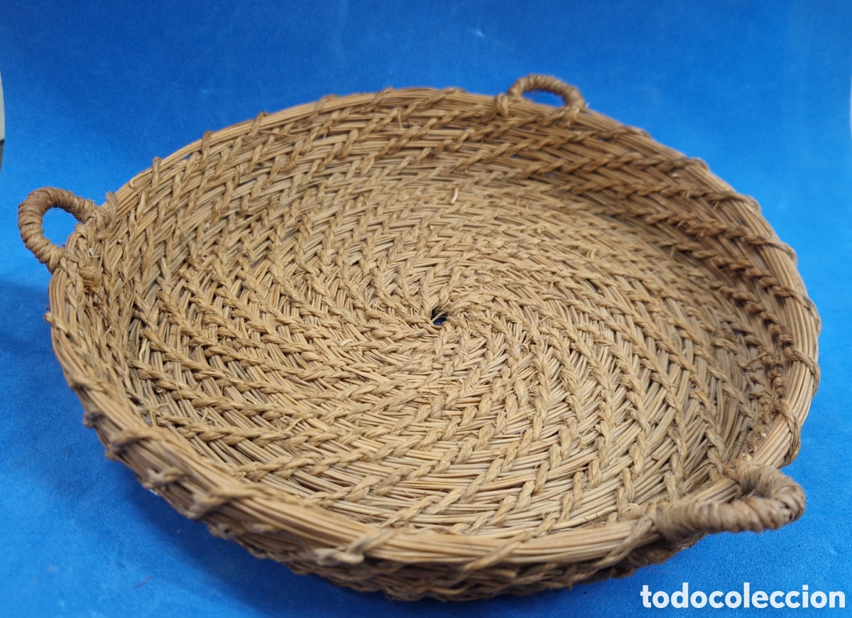 Antig&uuml;edades: Plato de esparto para romana - Foto 1