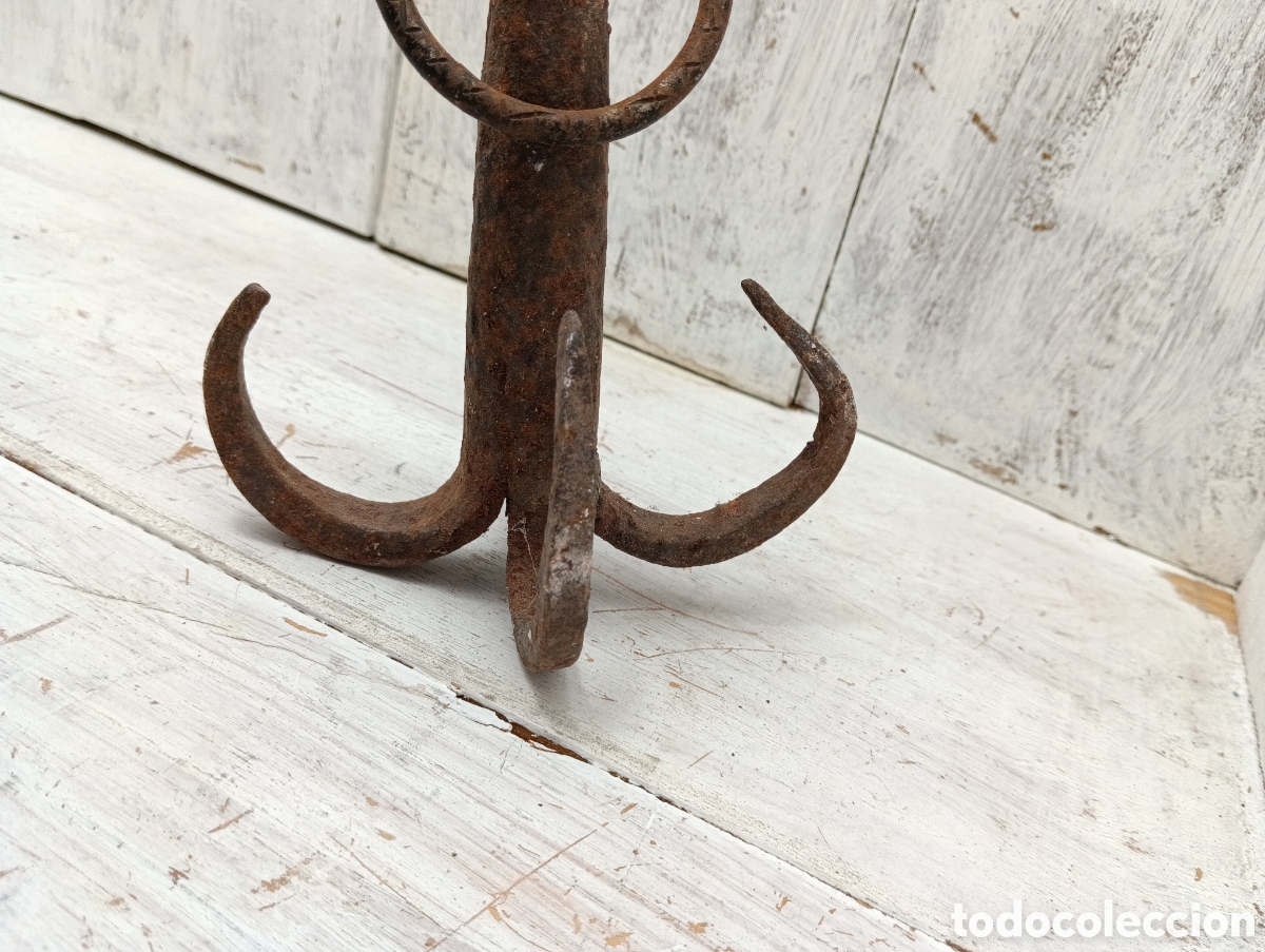 Antig&uuml;edades: ANTIGUO GANCHO EN HIERRO FORJADO. - Foto 2