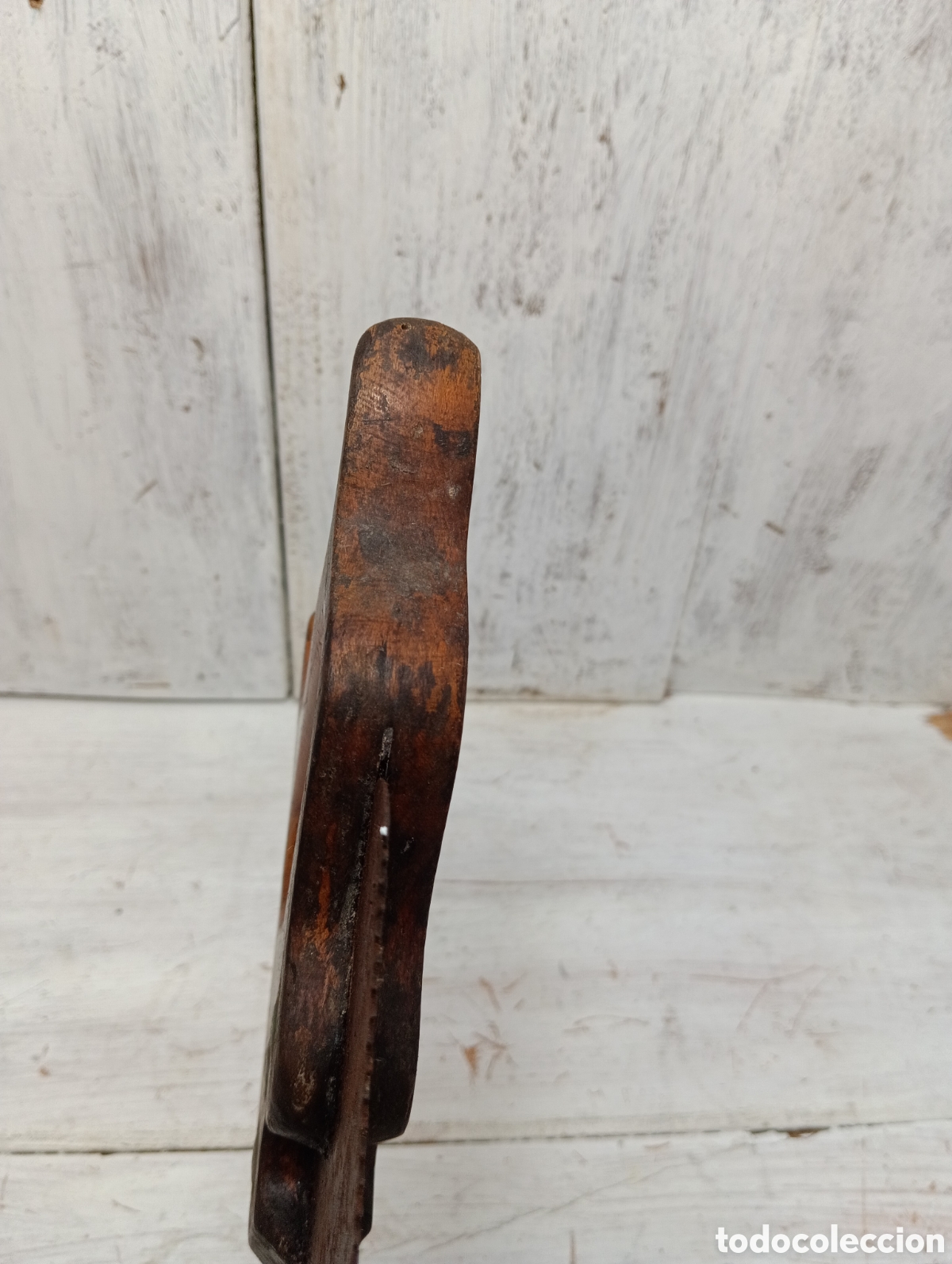 Antig&uuml;edades: ANTIGUO SERRUCHO MANGO MADERA. - Foto 7