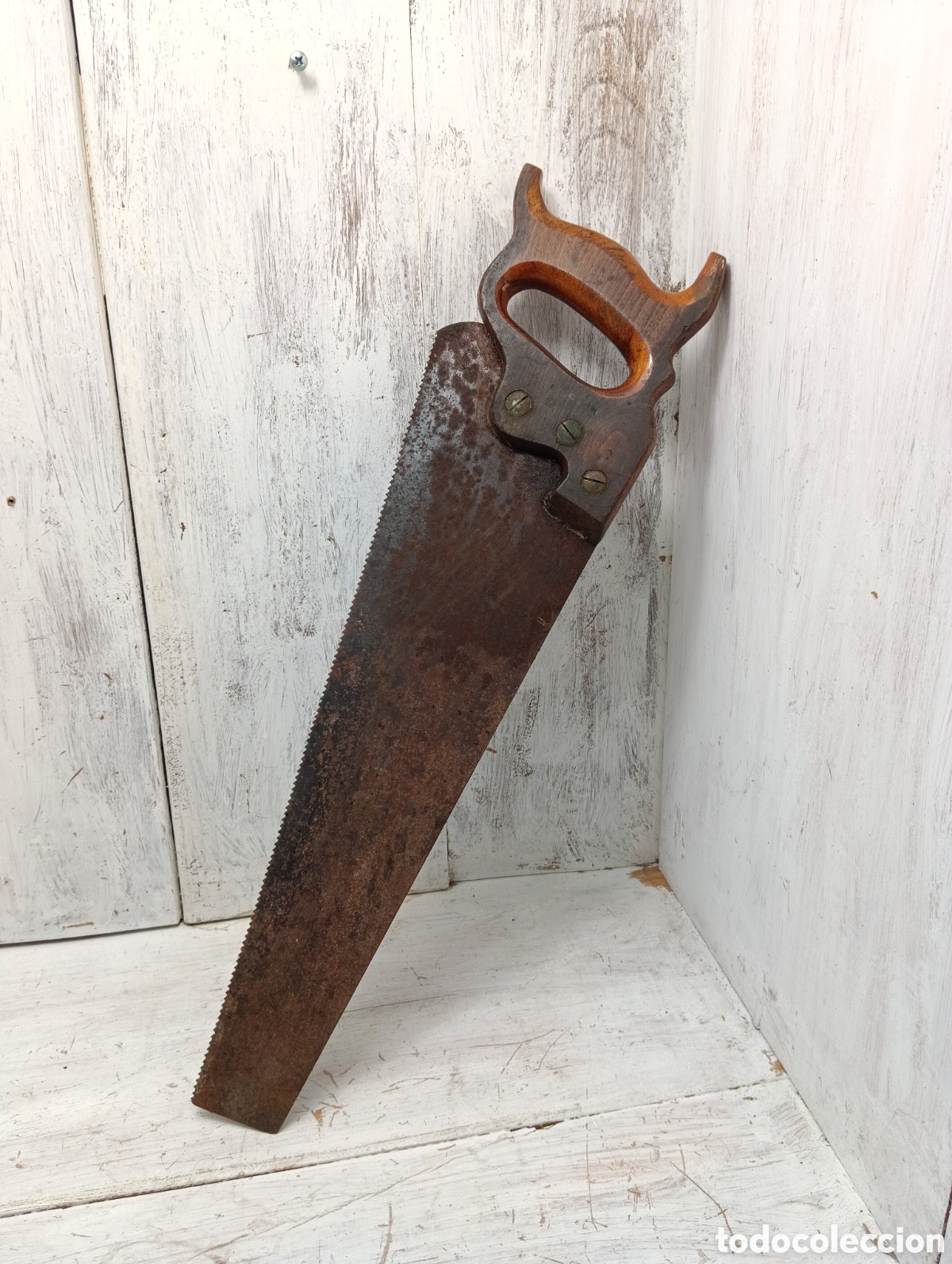 Antig&uuml;edades: ANTIGUO SERRUCHO MANGO MADERA. - Foto 10