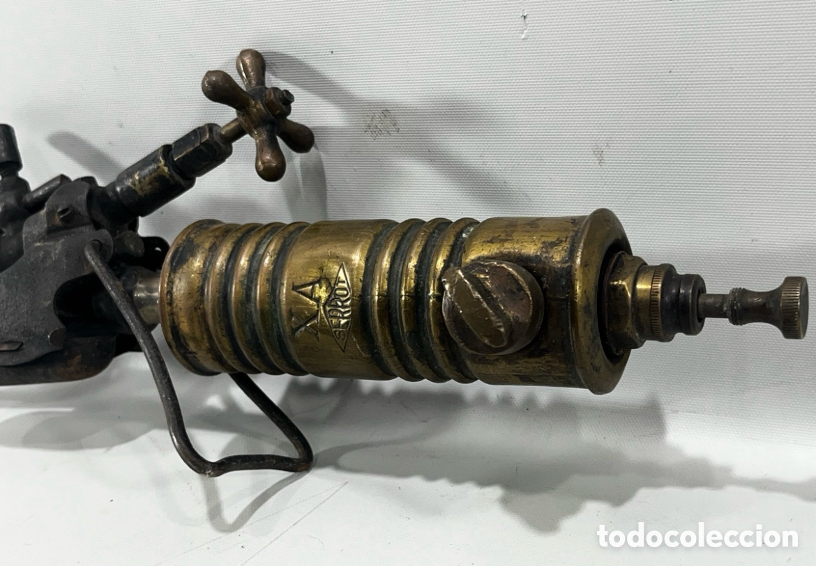 Antig&uuml;edades: ANTIGUO SOPLETE SOLDADOR SERROT - Foto 4