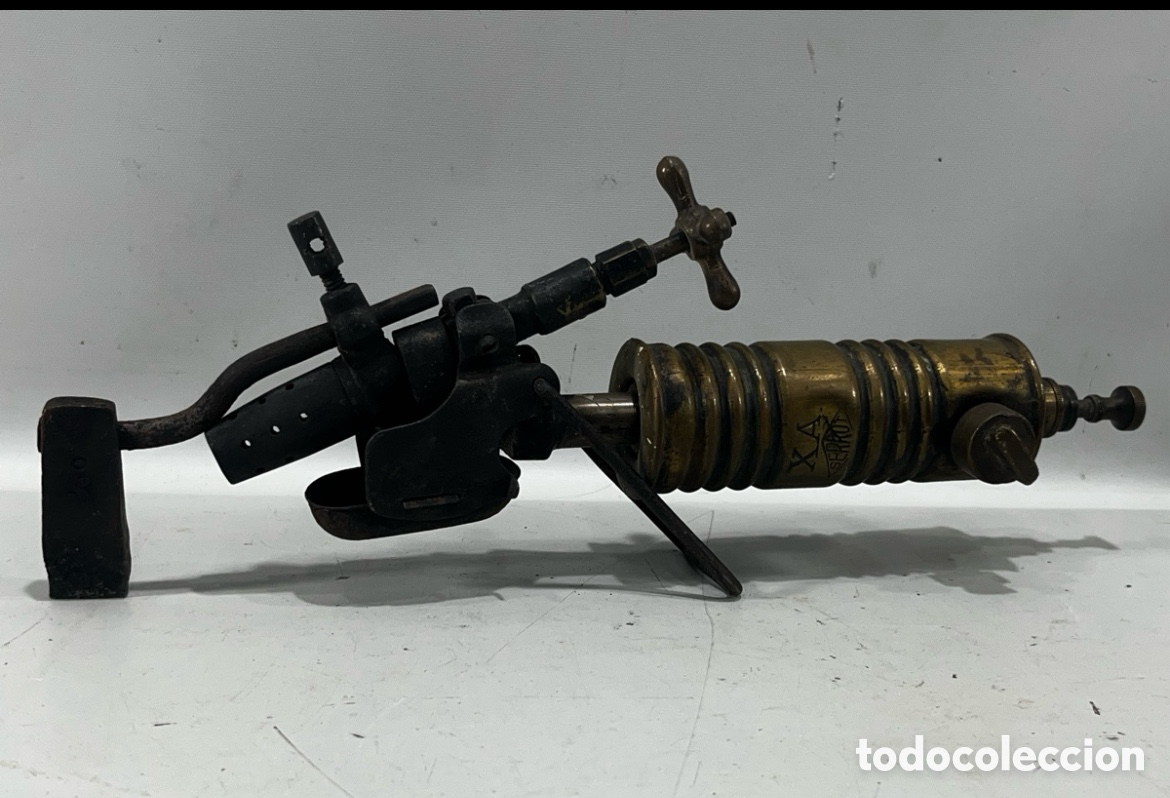 Antig&uuml;edades: ANTIGUO SOPLETE SOLDADOR SERROT - Foto 6