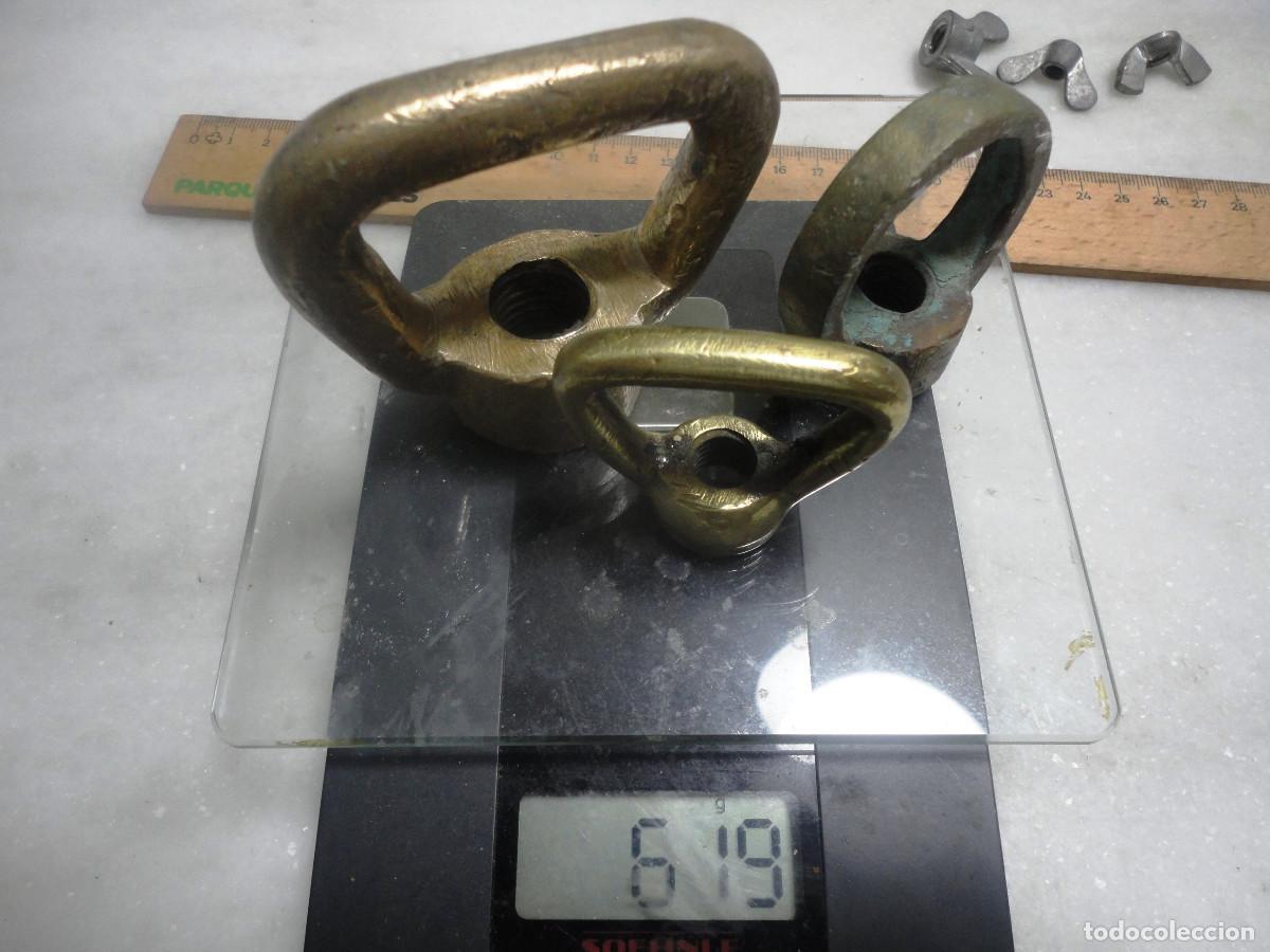 Antig&uuml;edades: PALOMETAS DE BARCO, bronce y metal,lote 6 - Foto 2