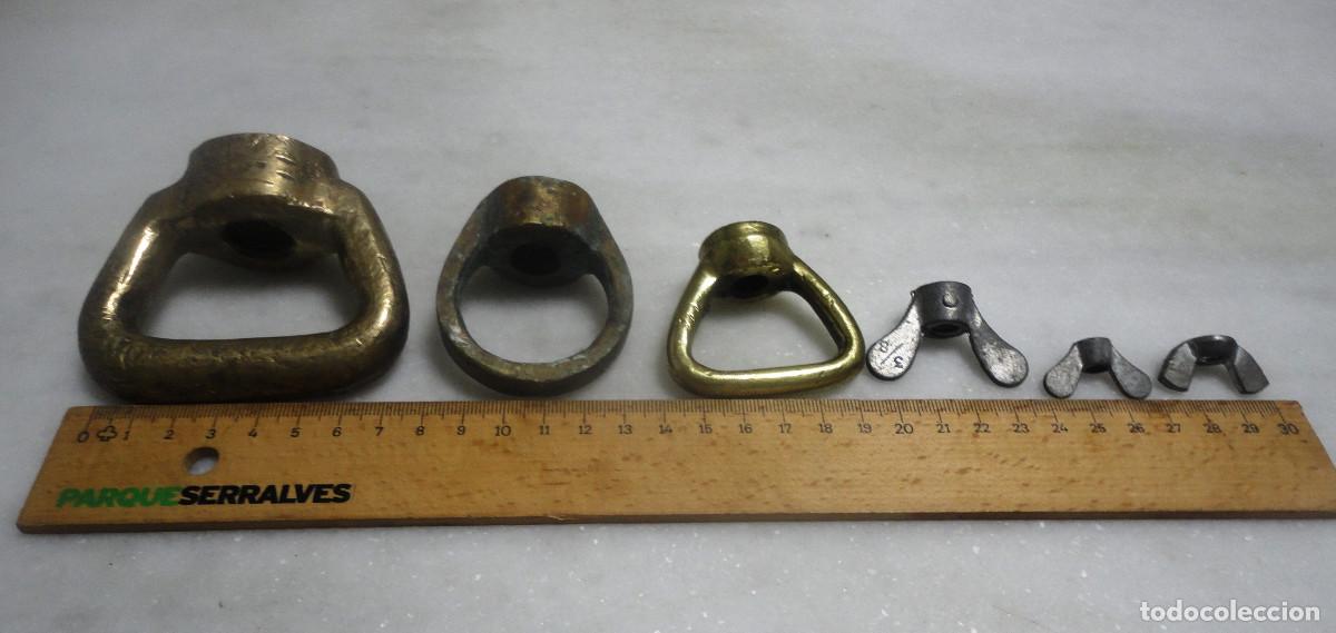 Antig&uuml;edades: PALOMETAS DE BARCO, bronce y metal,lote 6 - Foto 3