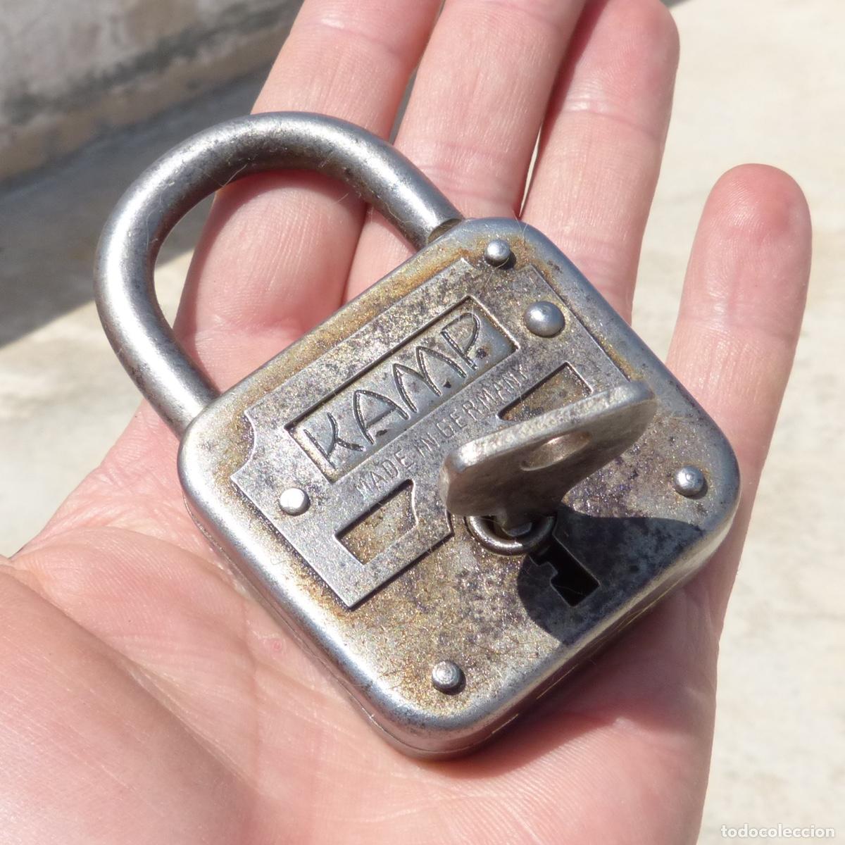 Antig&uuml;edades: Antiguo candado aleman kamp, totalmente funcional. 168gr - Foto 1