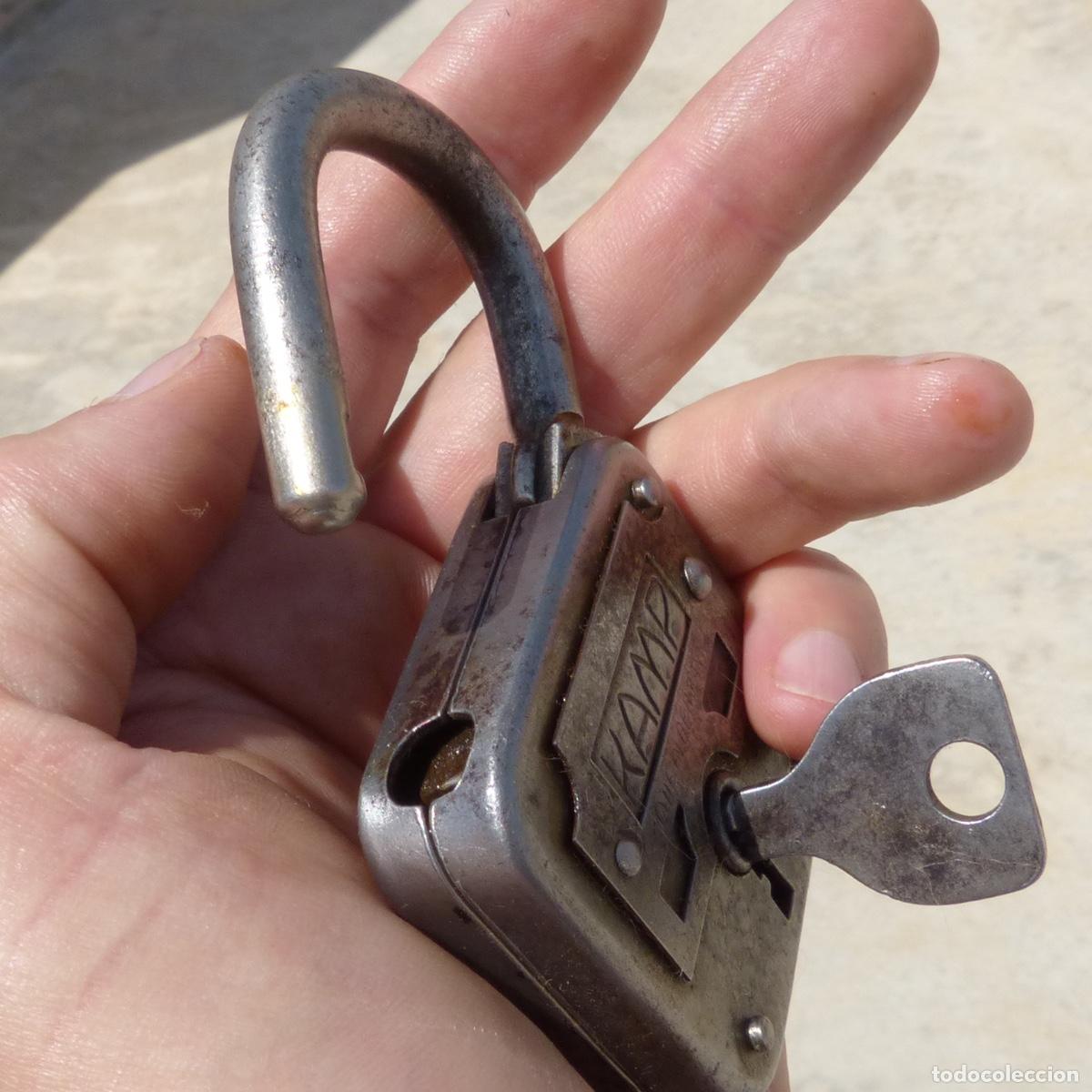 Antig&uuml;edades: Antiguo candado aleman kamp, totalmente funcional. 168gr - Foto 5