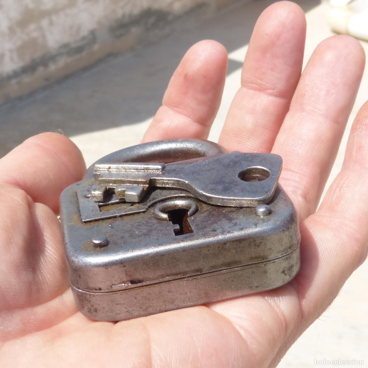 Antig&uuml;edades: Antiguo candado aleman kamp, totalmente funcional. 168gr - Foto 7
