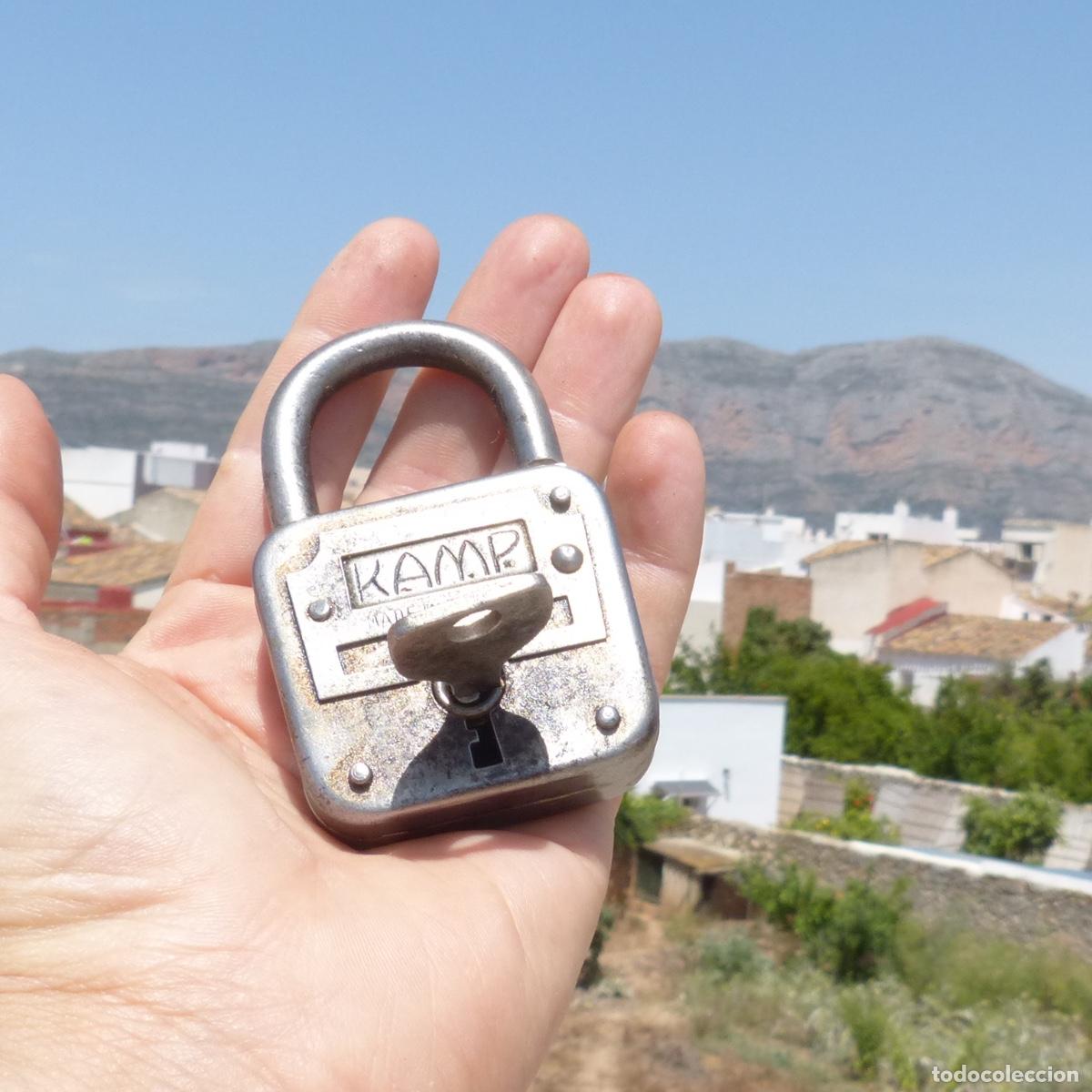 Antig&uuml;edades: Antiguo candado aleman kamp, totalmente funcional. 168gr - Foto 8
