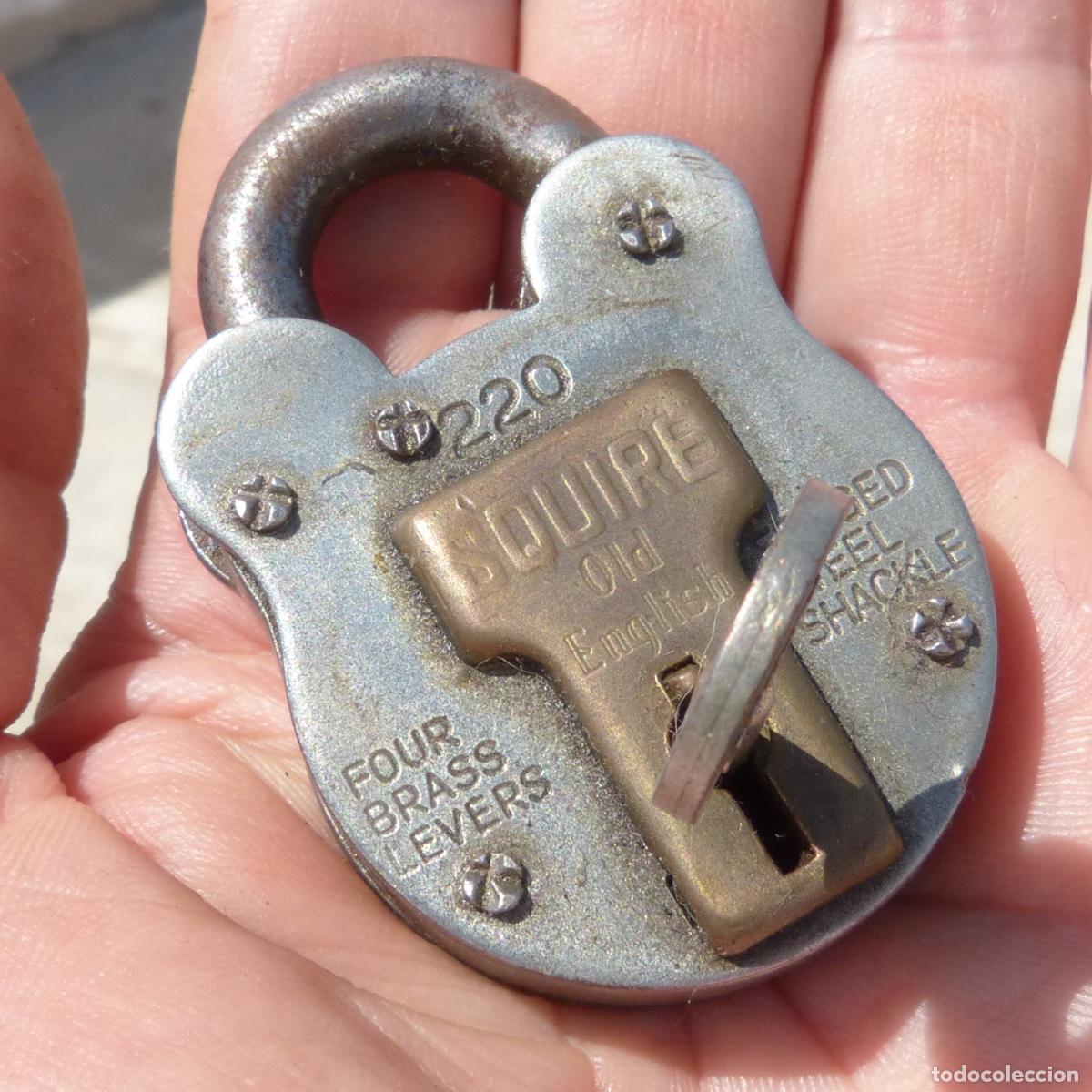 Antig&uuml;edades: Antiguo candado squire 220, totalmente funcional, 101gr. - Foto 1