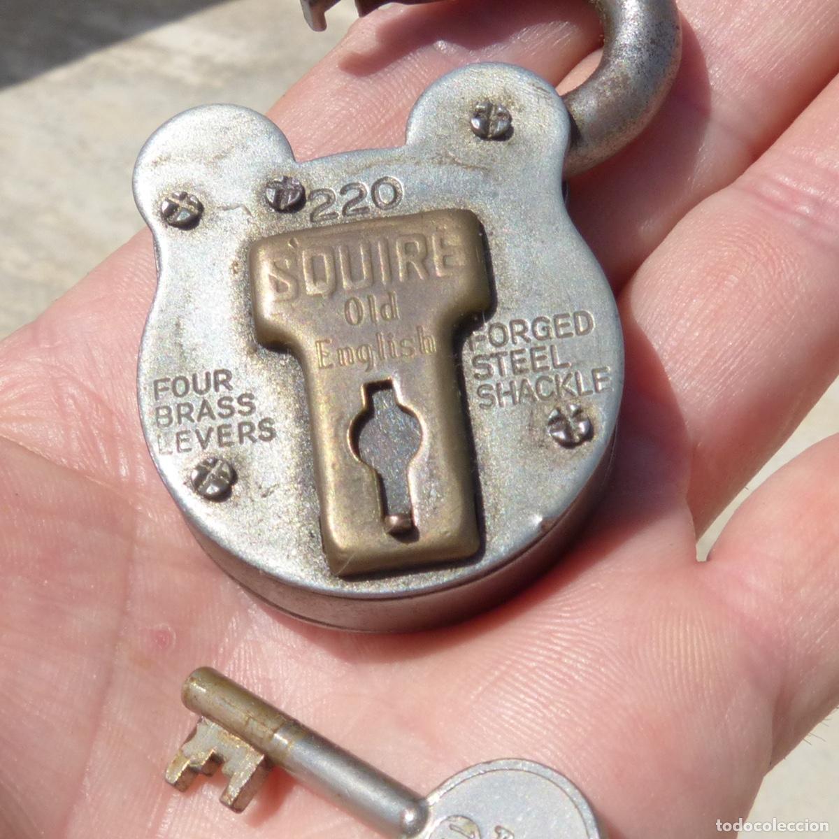 Antig&uuml;edades: Antiguo candado squire 220, totalmente funcional, 101gr. - Foto 8