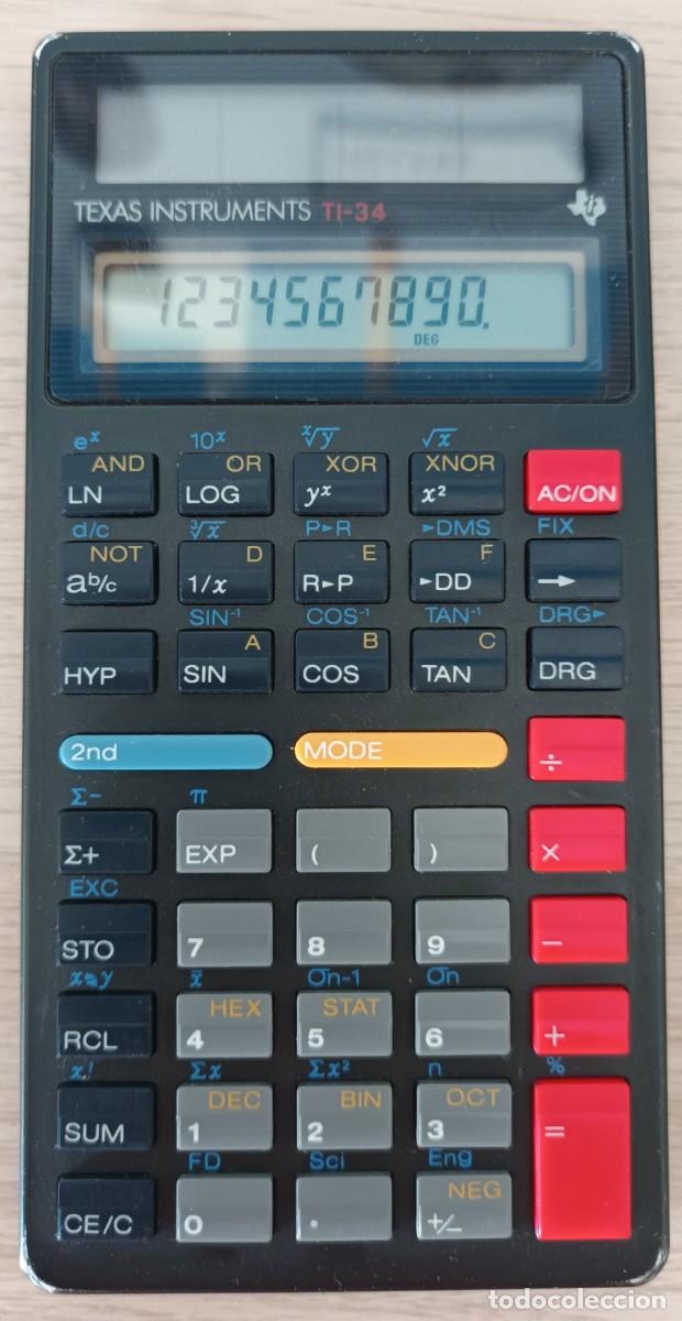 Antig&uuml;edades: Calculadora cient&iacute;fica solar Texas Instruments TI-34 - Foto 2