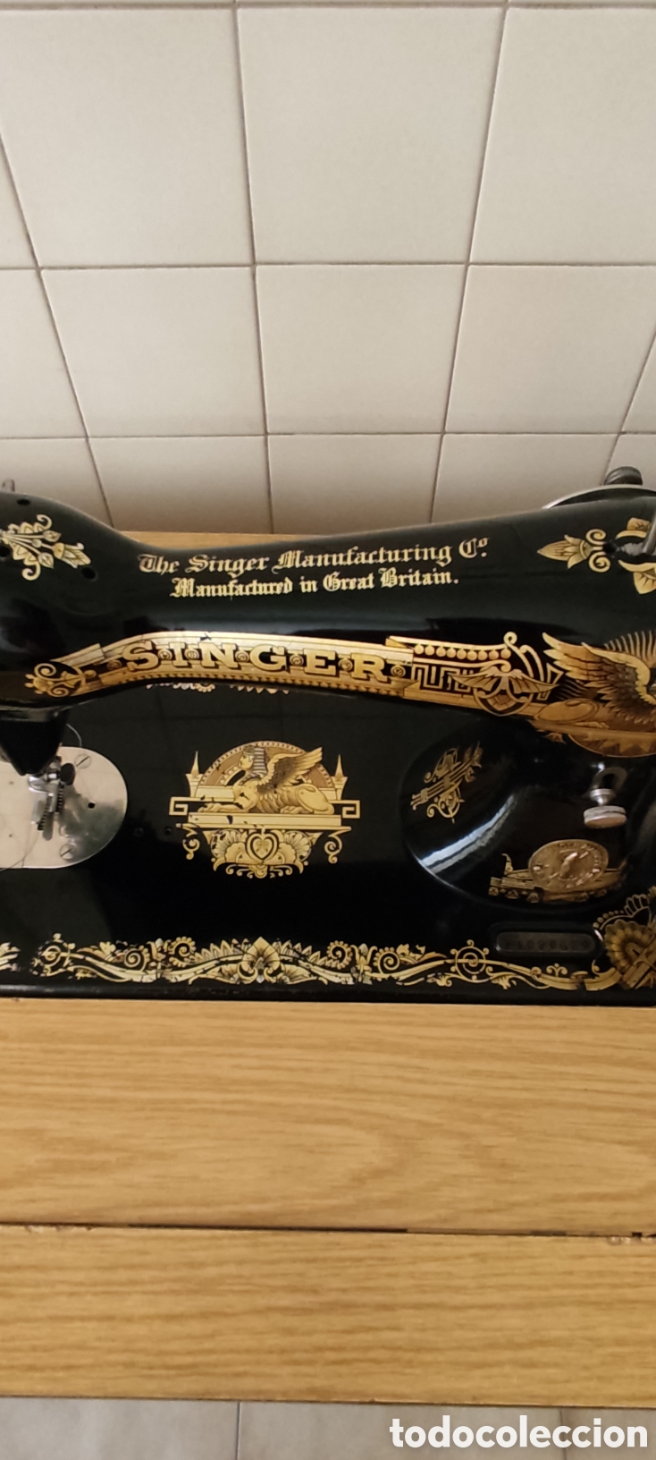 Antig&uuml;edades: M&aacute;quina coser antigua Singer. - Foto 3