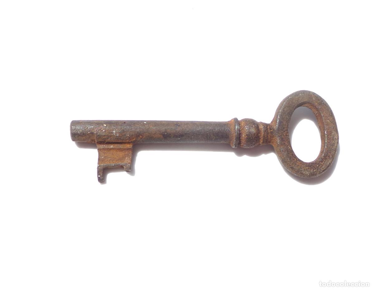 Antig&uuml;edades: LLAVE DE HIERRO.- 6,9 CM DE LARGO. APROX. - Foto 1