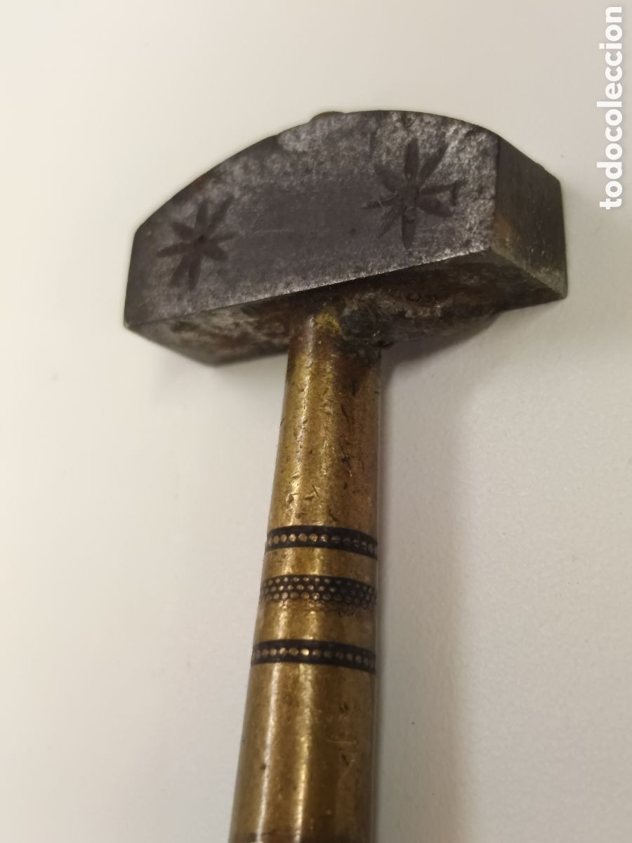Antig&uuml;edades: Antiguo cortacristales de diamante con funda - Foto 2