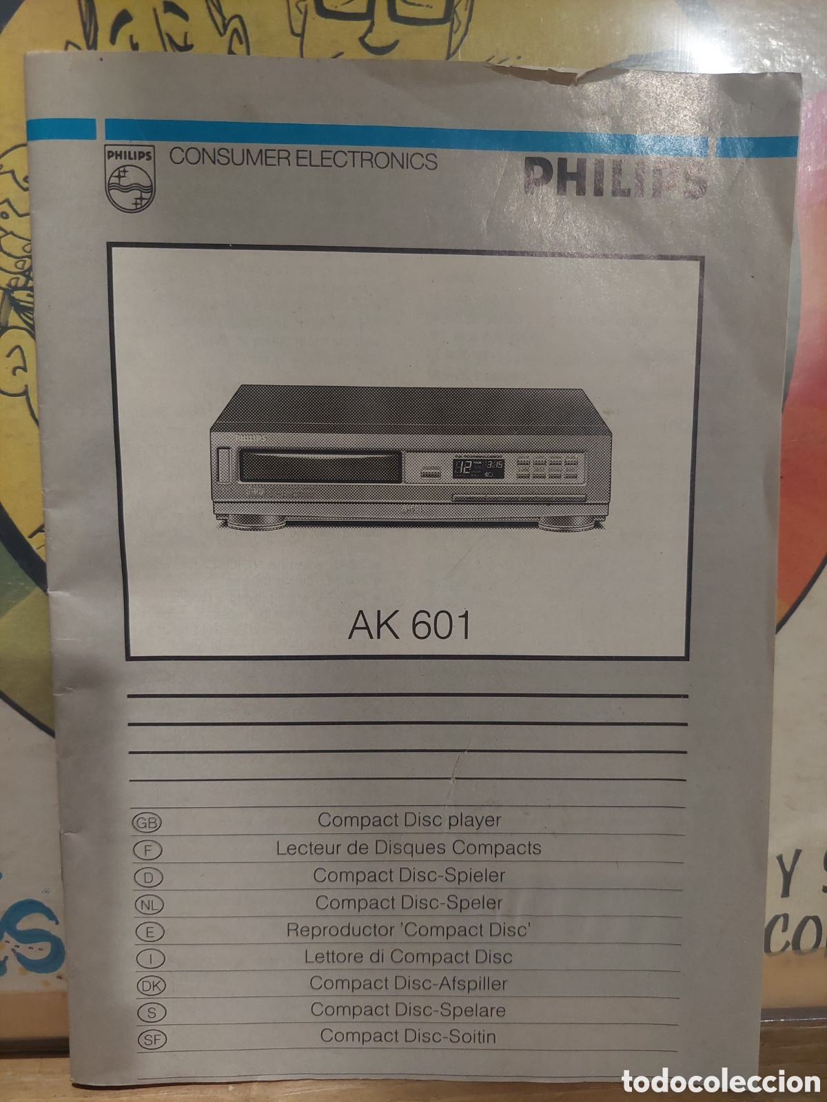 Antig&uuml;edades: CAT&Aacute;LOGO VIDRO VHS PHILIPS AK 601 - Foto 1