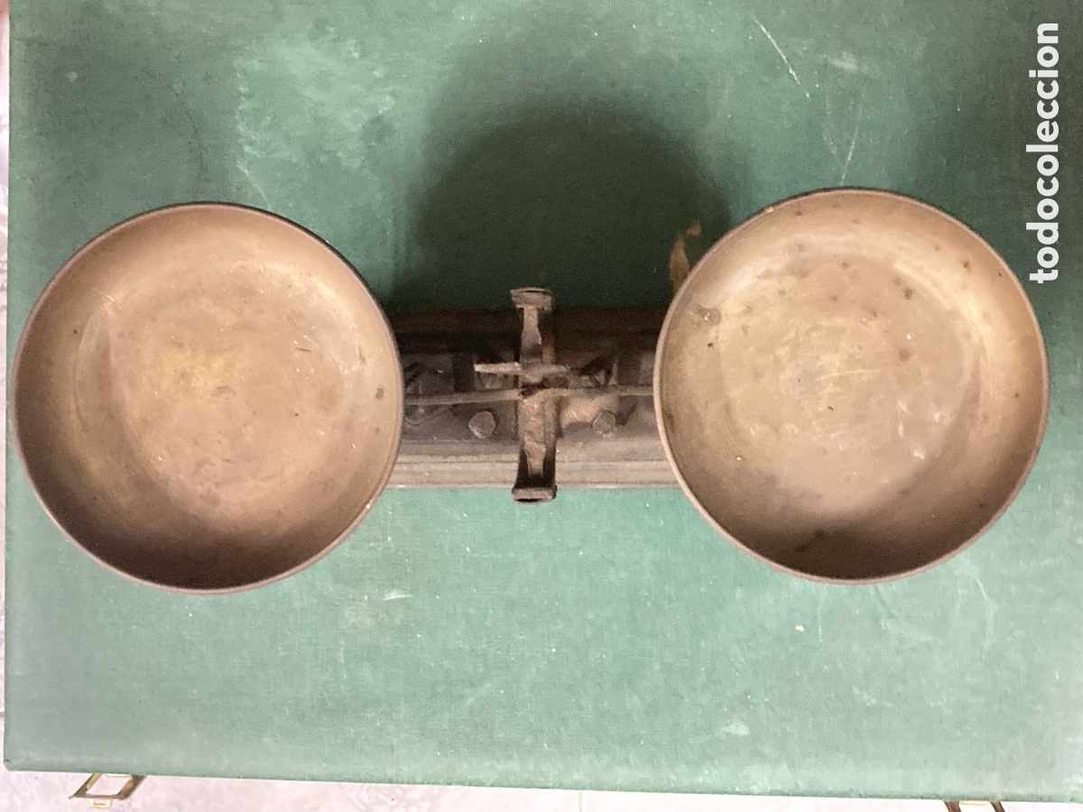 Antig&uuml;edades: Balanza de hierro fundido antigua de equilibrio - Foto 3